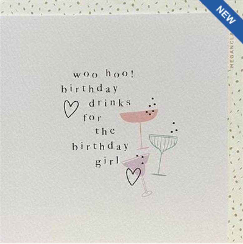 Dew Drops Card - Drinks