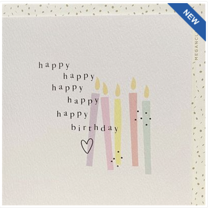 Dew Drops Card - Happy Birthday