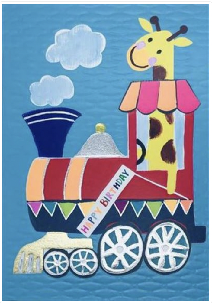 Hoopla Card - Birthday Train