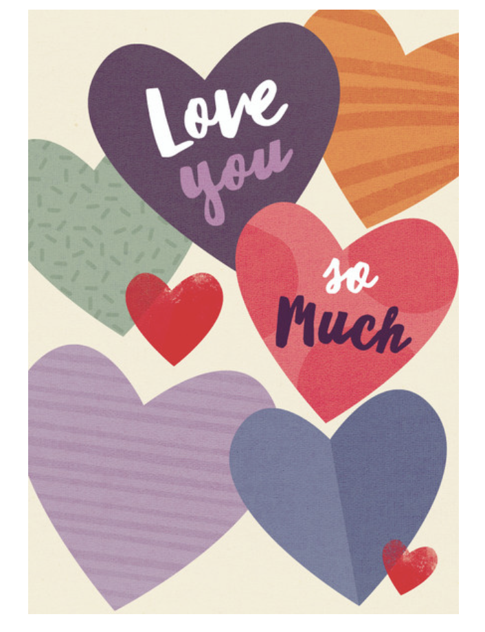 Bloom Card - Love You So Much Hearts