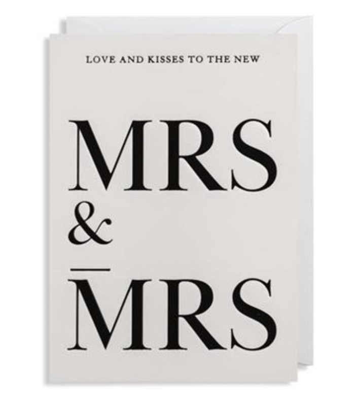Card - New Mrs and Mrs