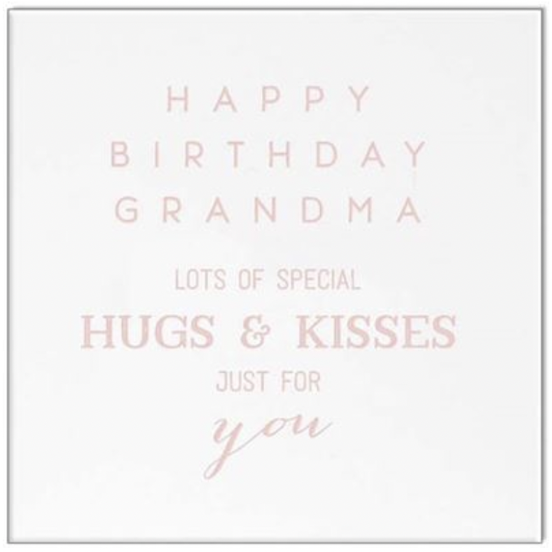 Pink Champagne Card - Grandma HB