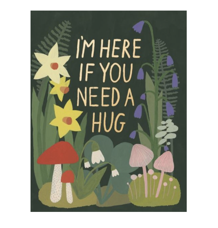 Red Cap Card - Garden Hugs