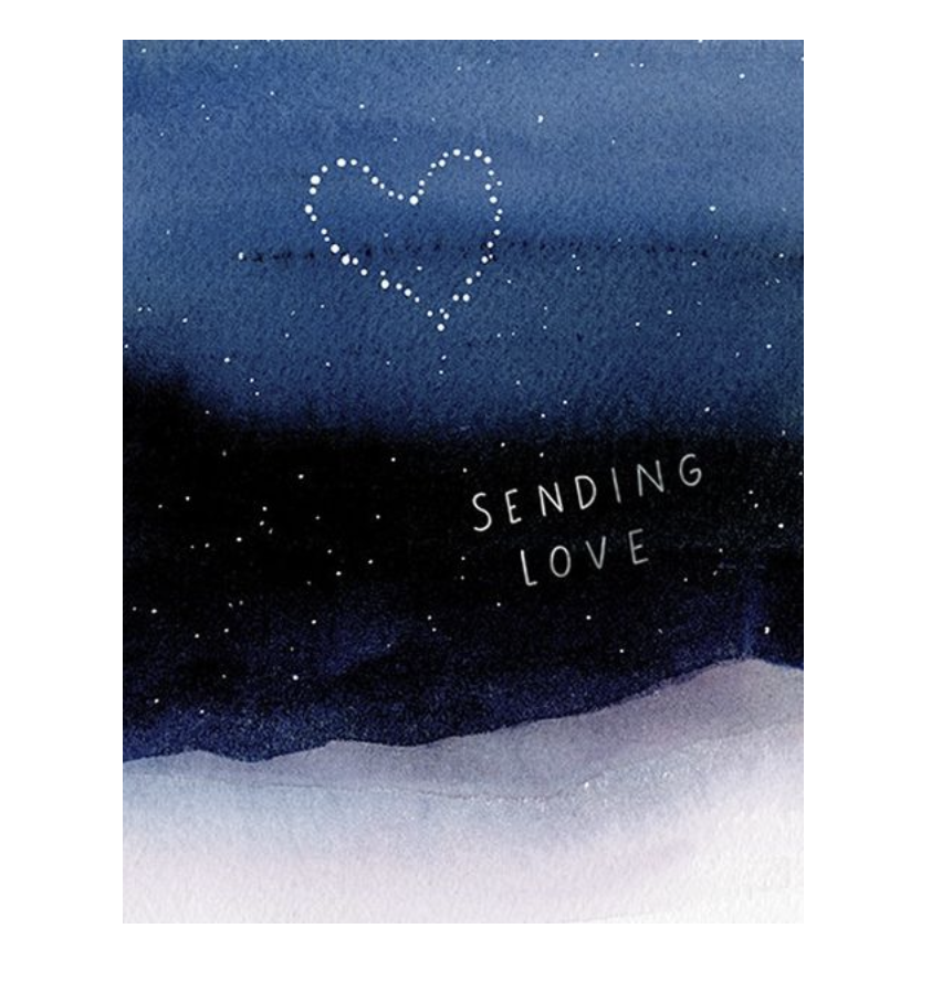 Foil Card - Night Sky - Sending Love