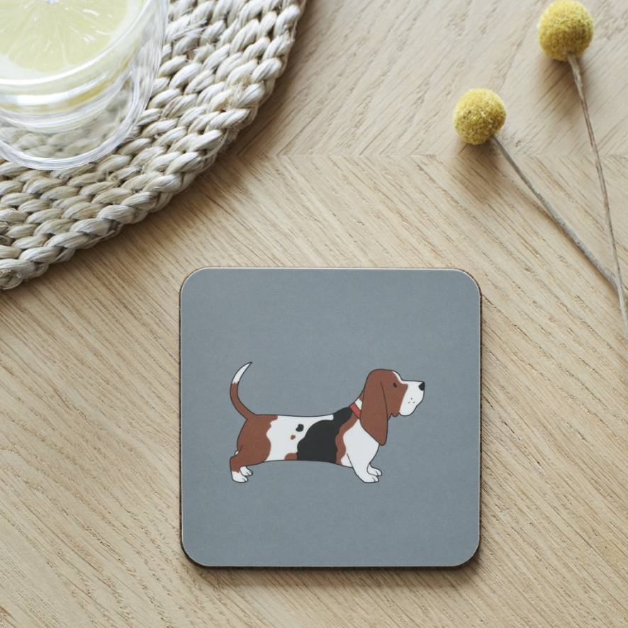 Single Coaster - Basset Hound