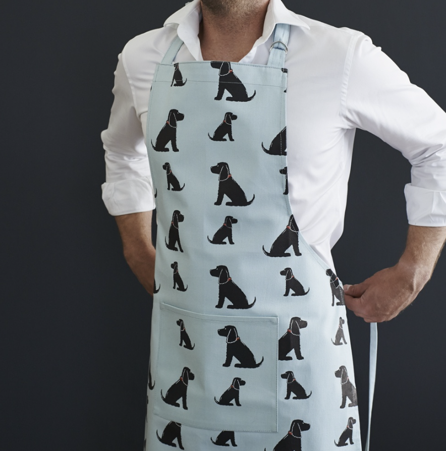 Sweet William Apron -  Cocker Spaniel Black