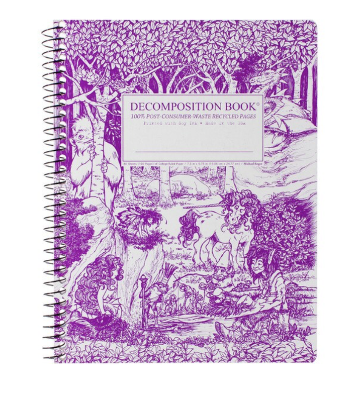 Decomposition Book - Large Notebook - Ruled - Fairy Tale Forest