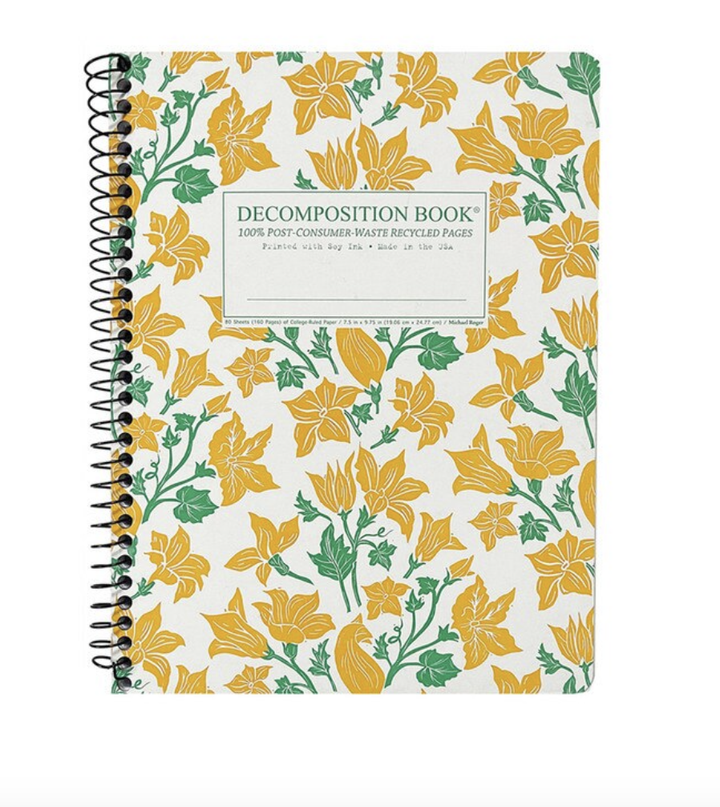 Decomposition Book - Large Notebook - Ruled - Squash Blossoms
