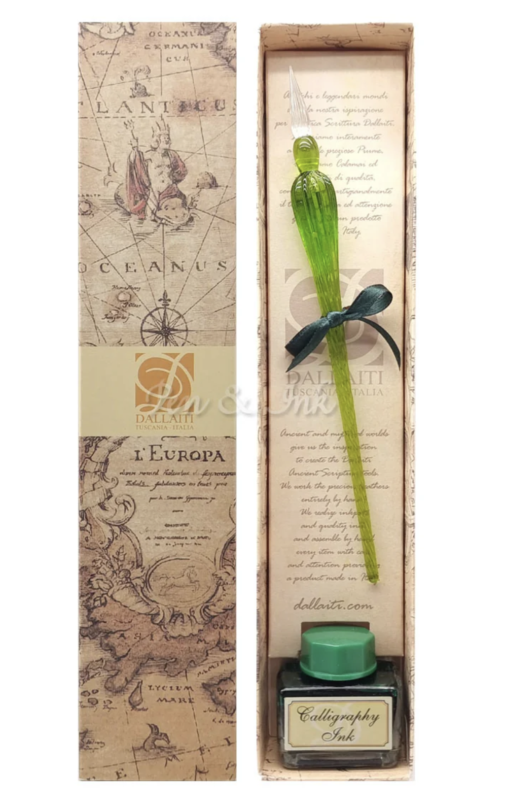 Large Glass Pen -  Green
