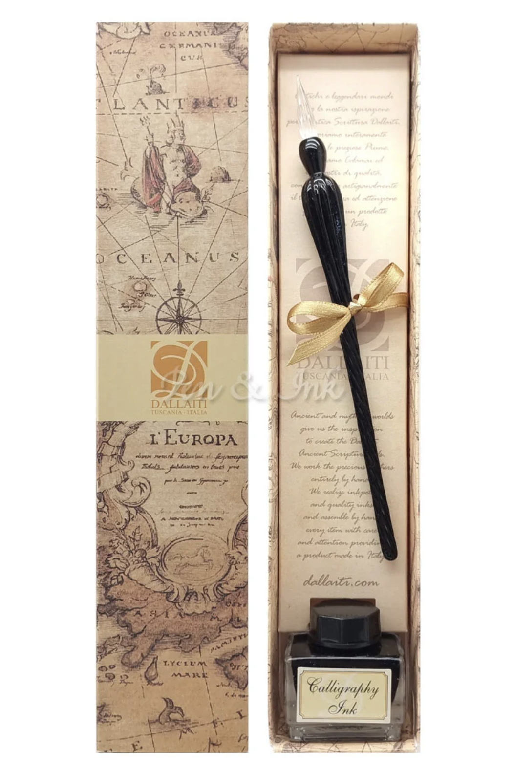 Large Glass Pen - Black