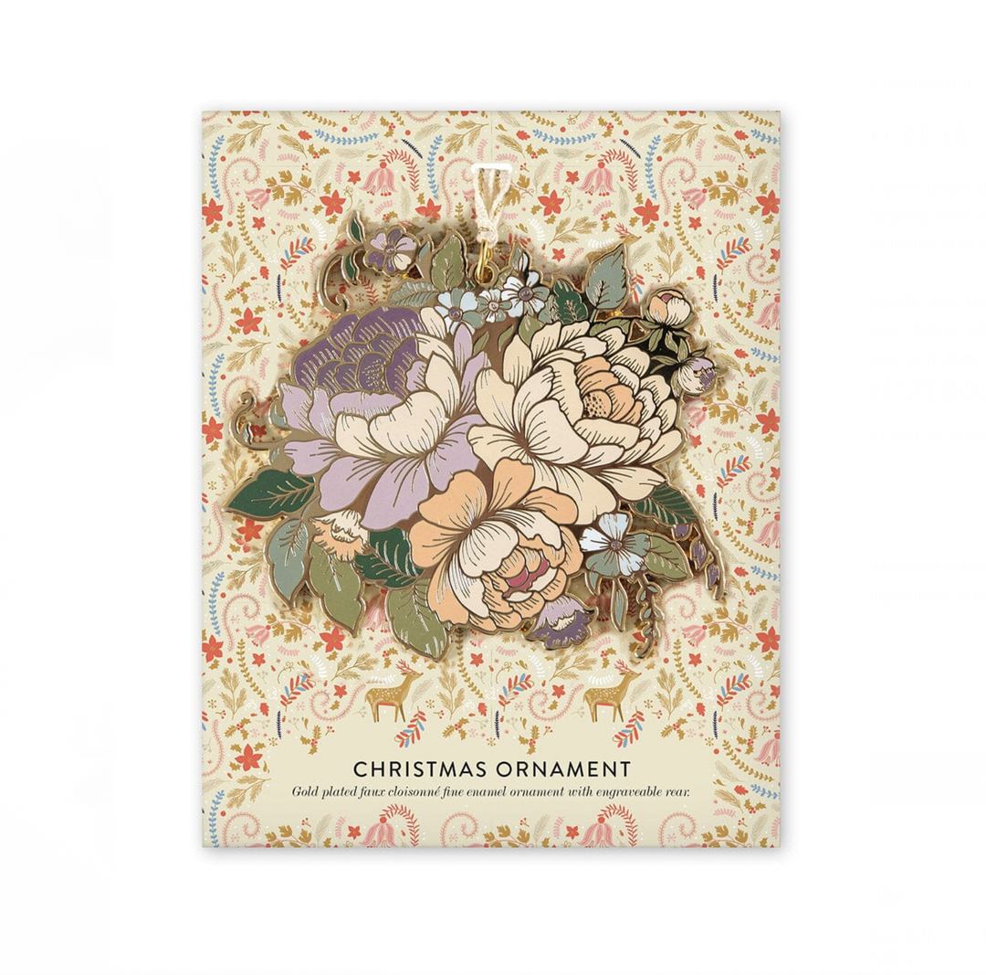 Enamel Christmas Ornament - Flower