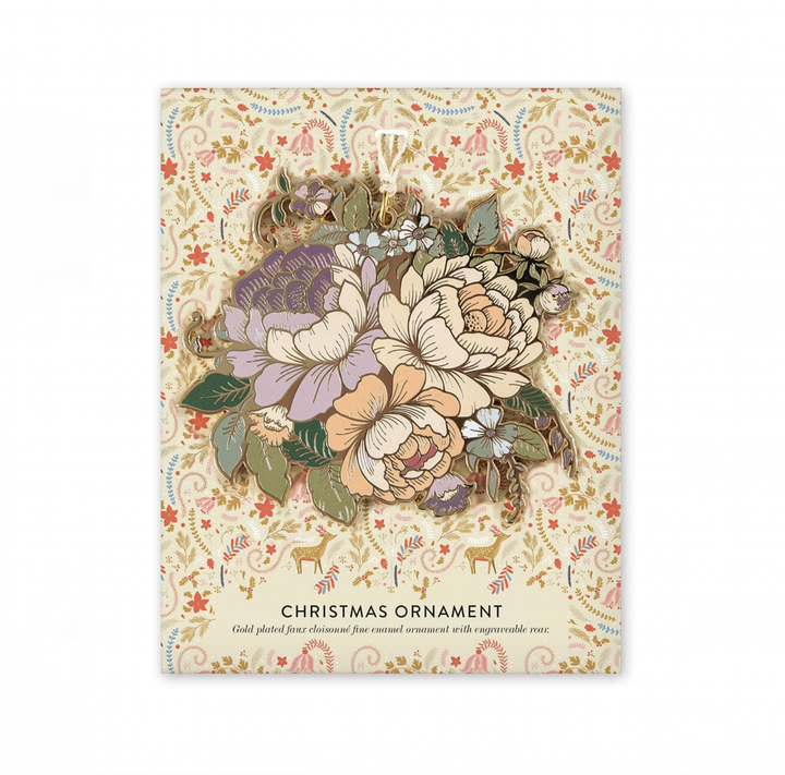 Enamel Christmas Ornament - Flower