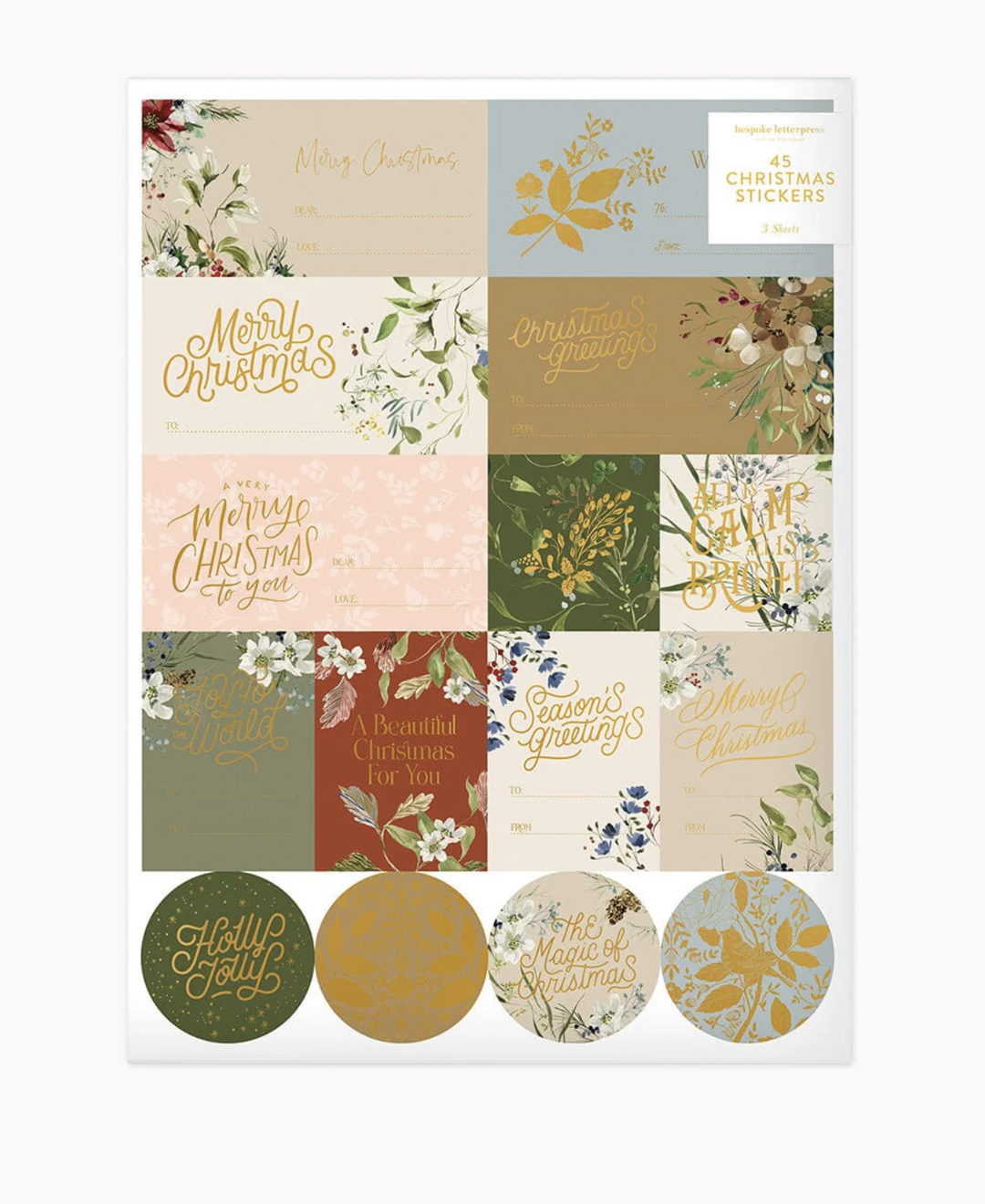 Christmas Stickers - Christmas Garden