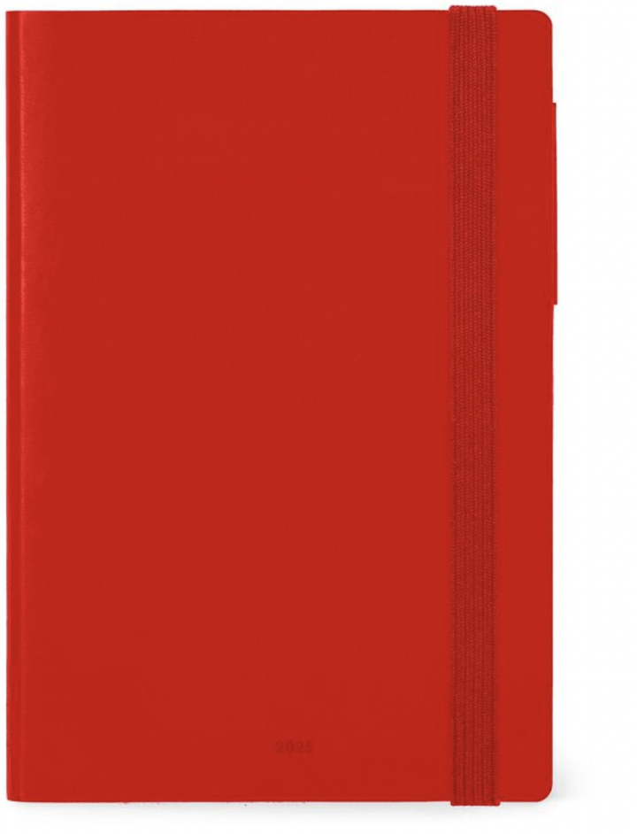 2025 Medium Weekly Diary - Radiant Red
