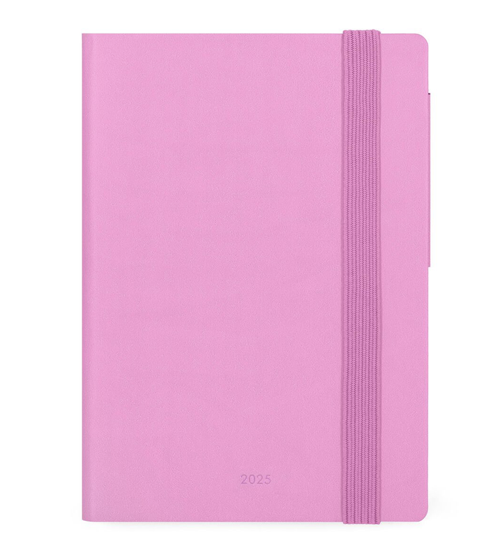 2025 Medium Weekly Diary With Notebook - Bubblegum