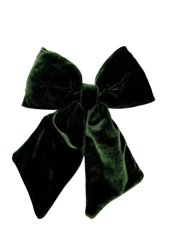 Velvet Bow Tie - Green