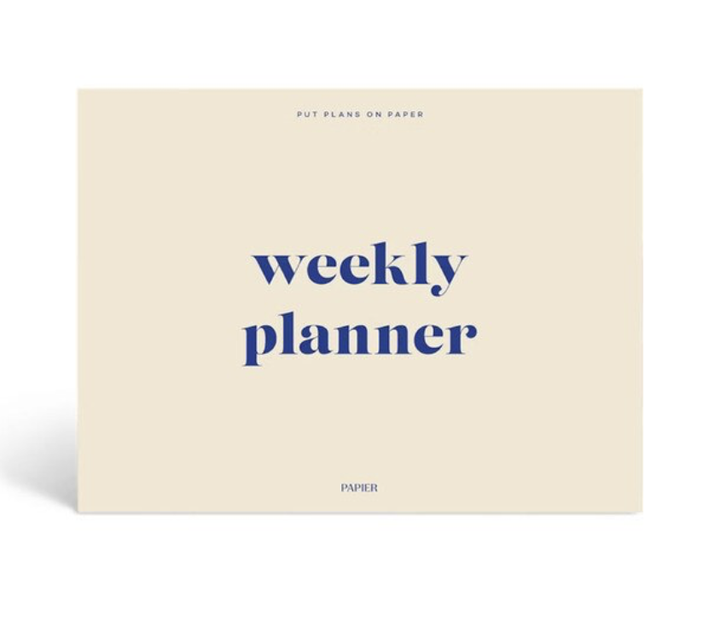 Papier Desk Planner - Joy - A5 Tan/Blue