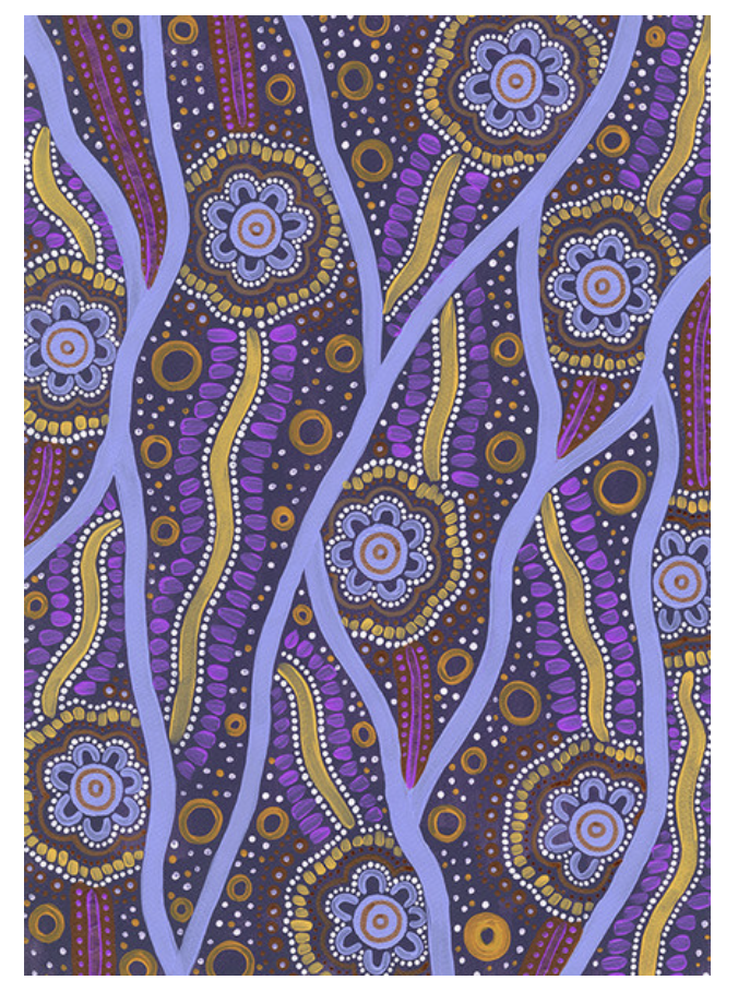 Flat Wrap - Dreamtime Stars (Indigenous)