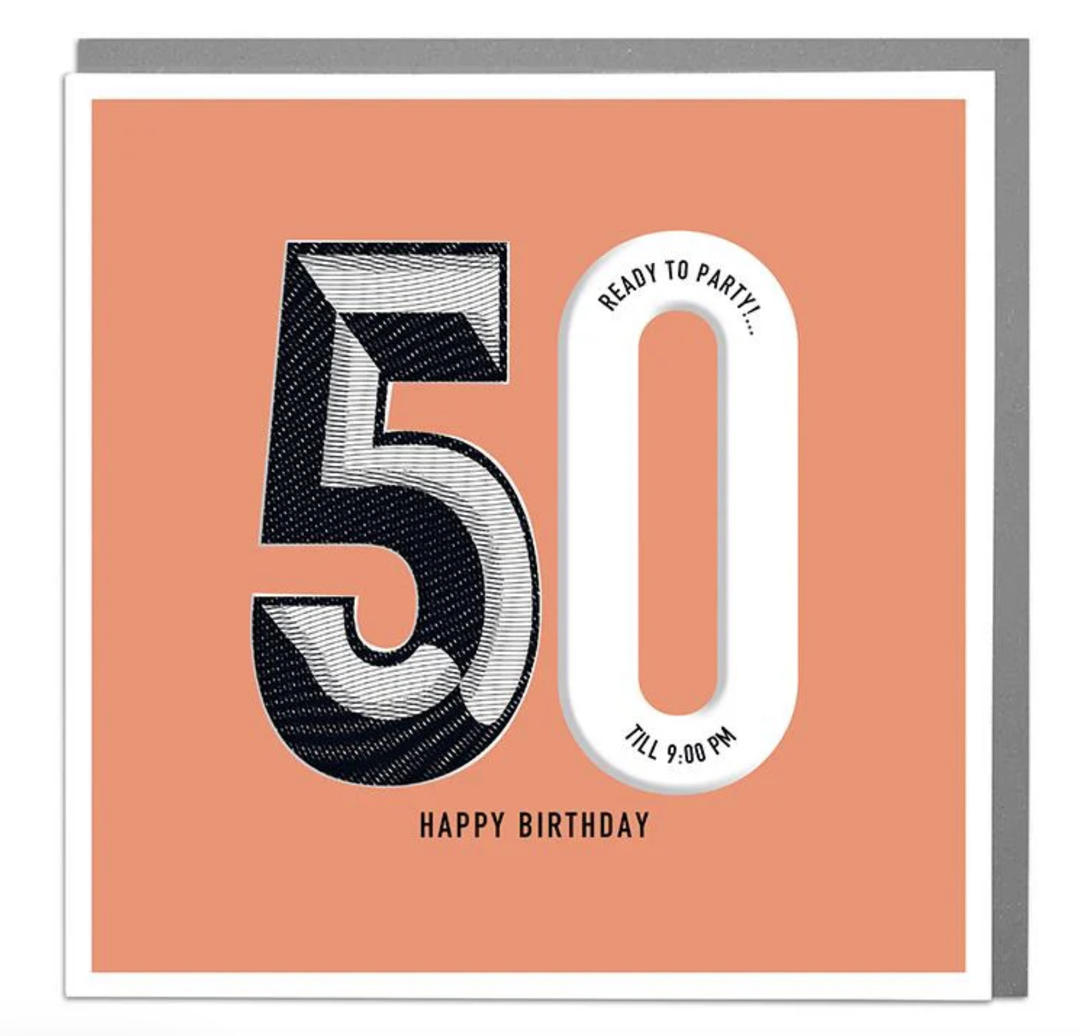 Lola Design Card - 50th Ready To Party