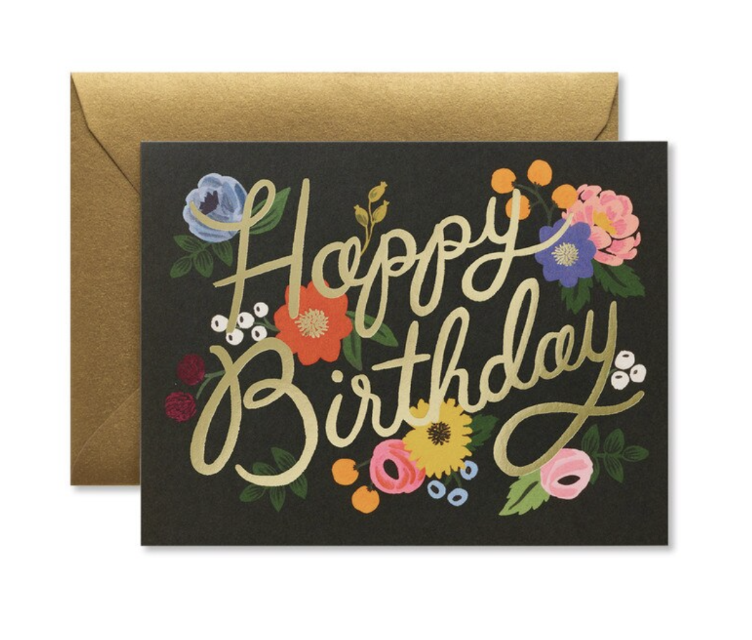 Card - Vintage Blossoms Birthday