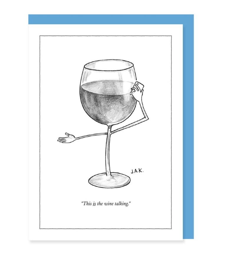 The New Yorker Card - The Wine Talking