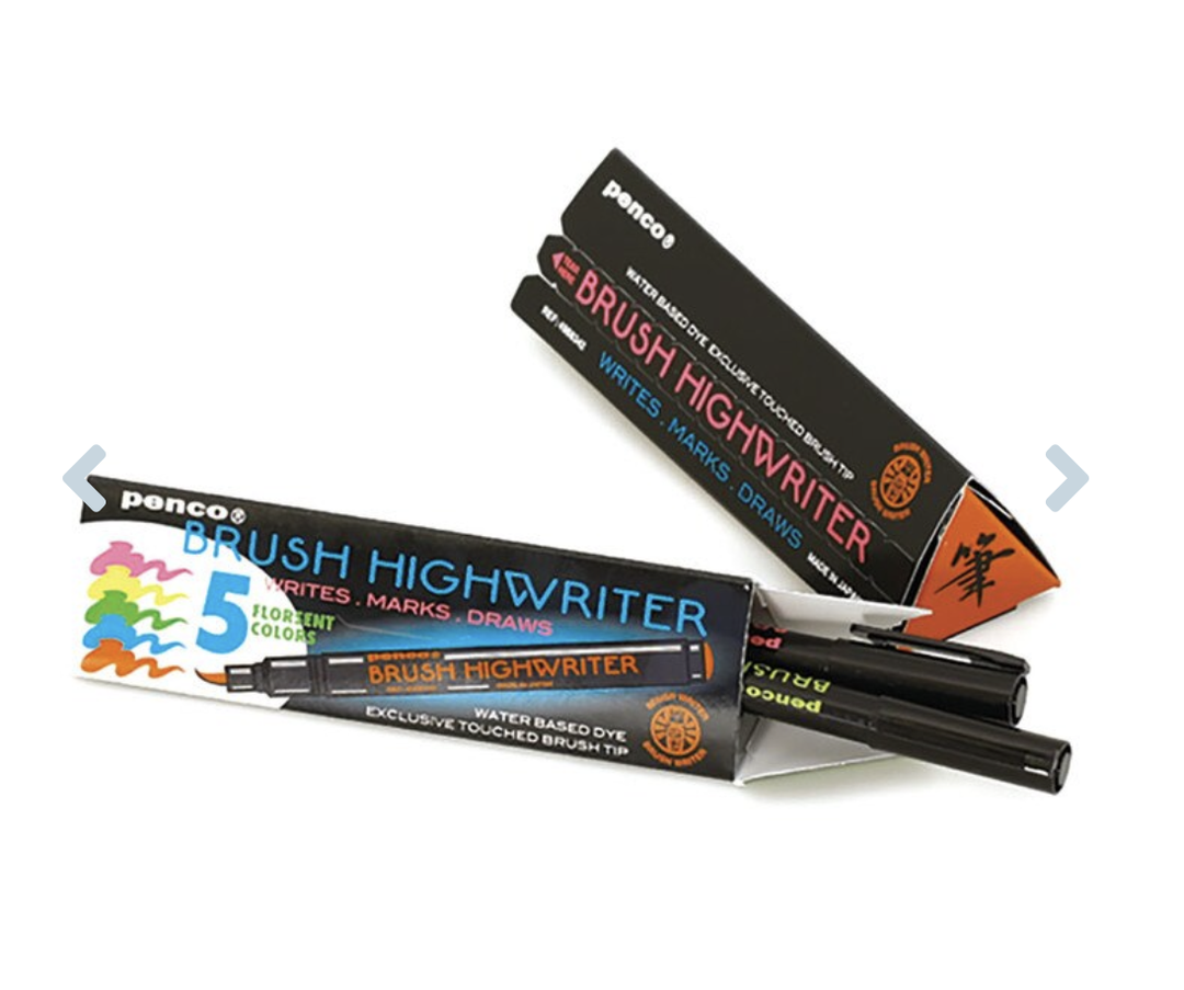 Highwriter Brush Pen - Assorted Colours