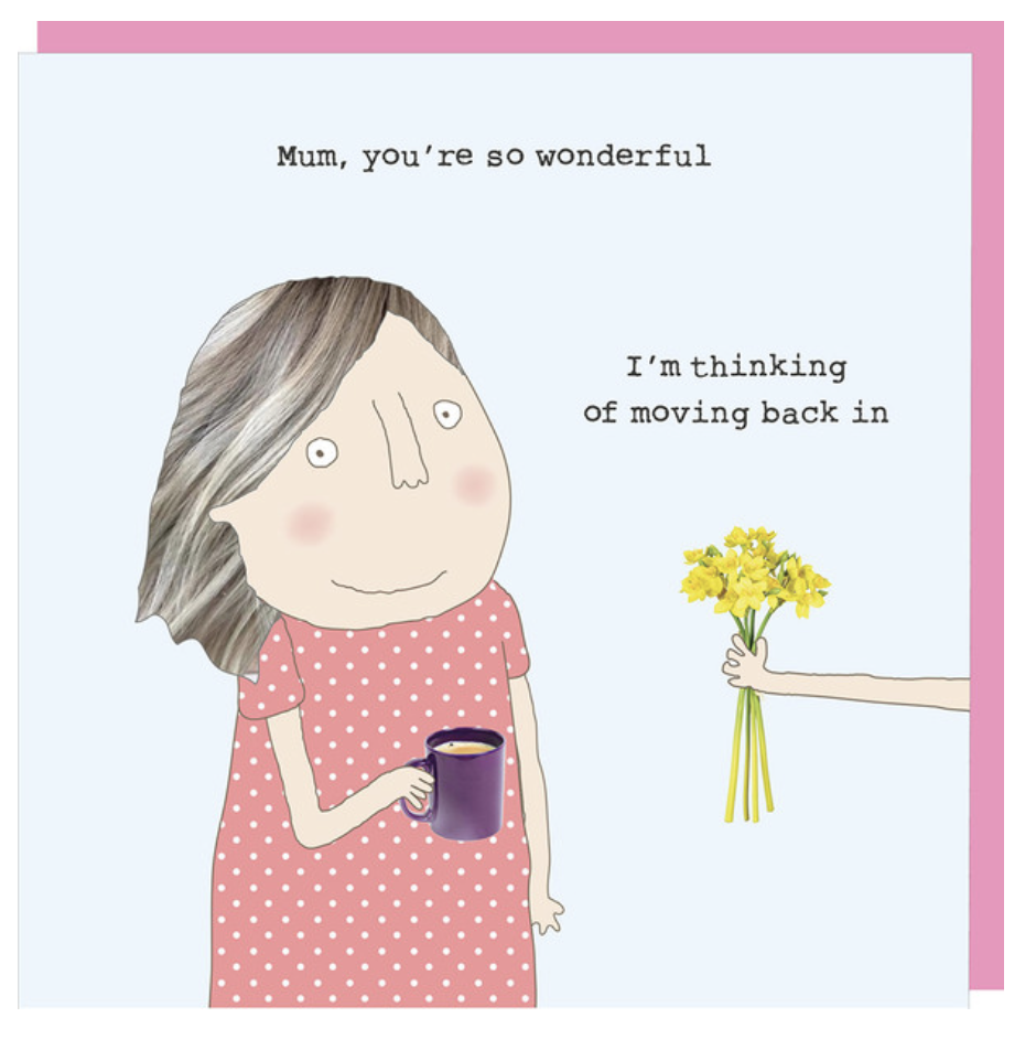 Rosie Made A Thing Card - Moving Back