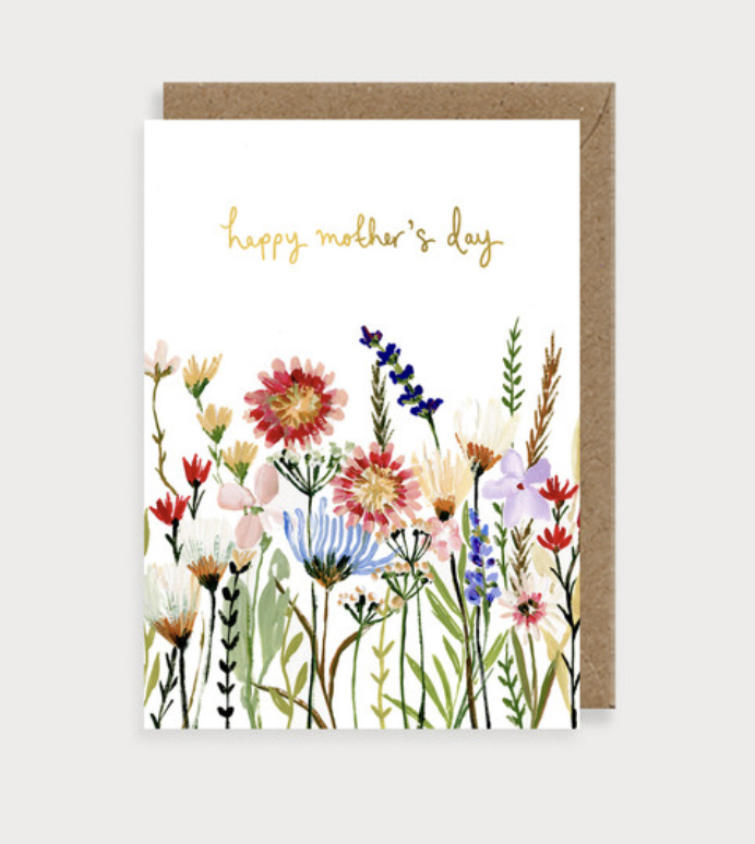 Louise Mulgrew Card - Happy Mother's Day Garden Flowers