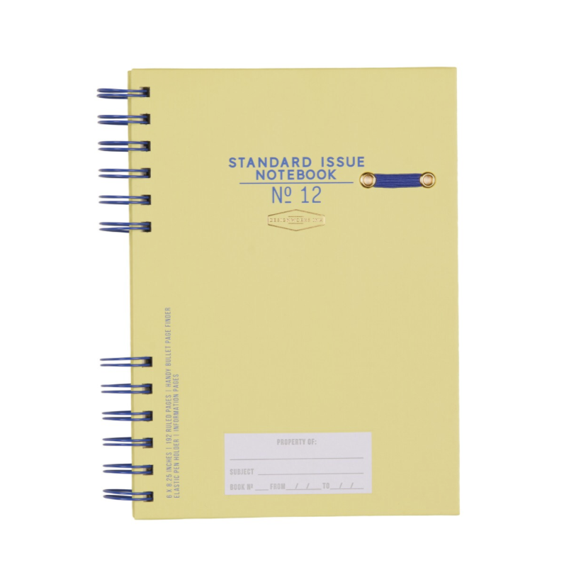 Standard Issue Planner Notebook No. 12 - Cobalt + Citron