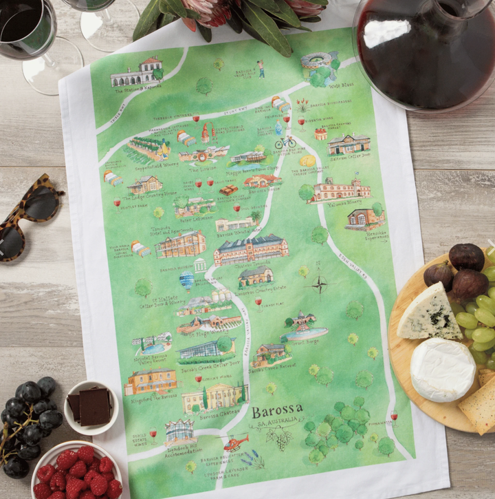 Wine Region Tea Towel - Barossa Valley