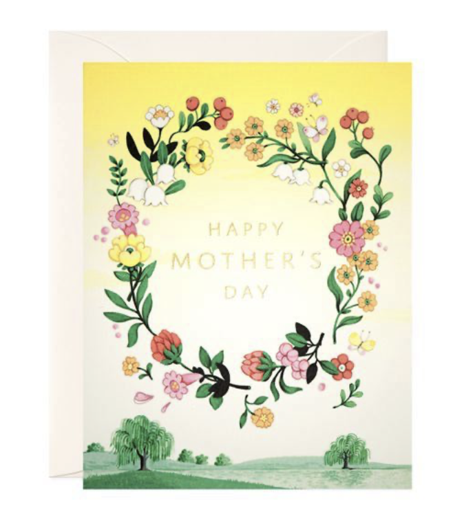 JooJoo Paper Card - Yellow Floral Mother