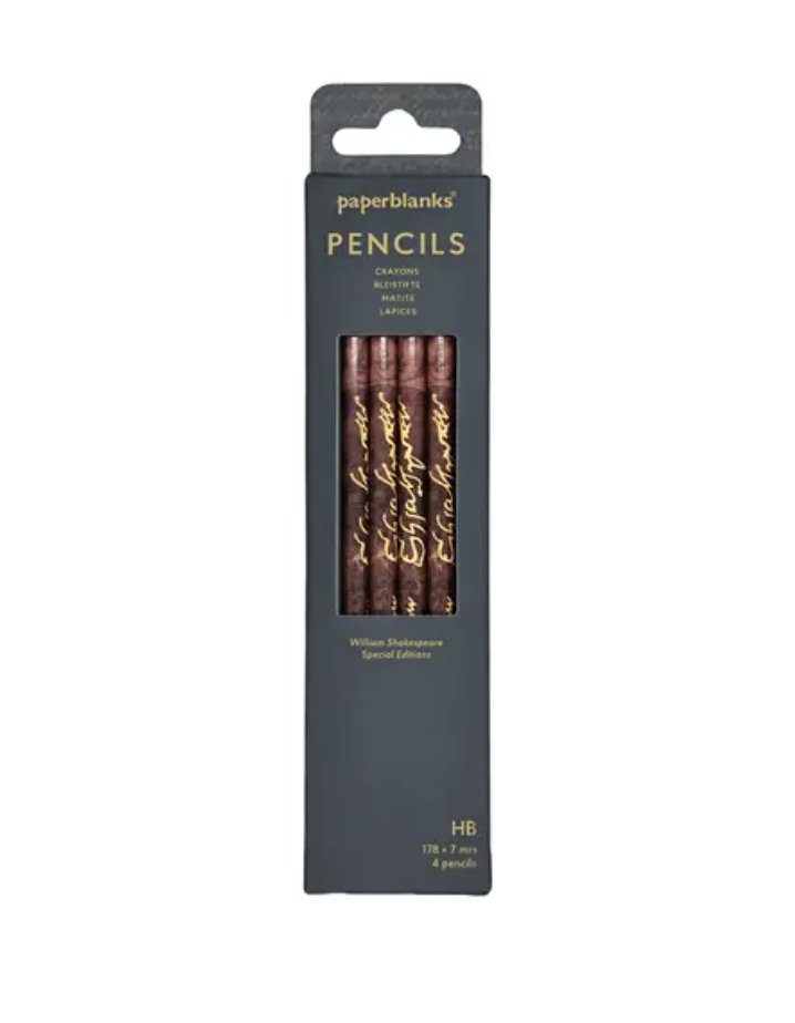 Pencil Pack of 4 - William Shakespeare (Special Edition)
