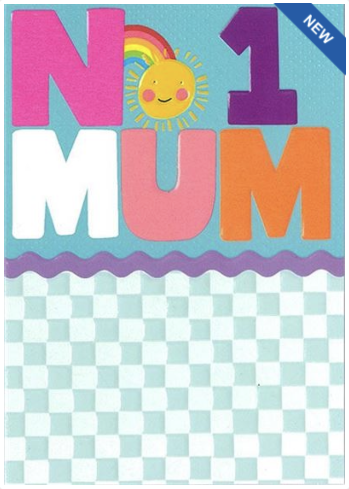 Mother Hub Card - Number 1 Mum