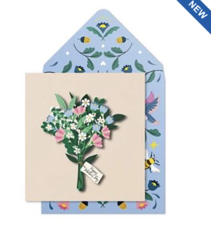Tache Card - Flower Bouquet Happy Mothers Day