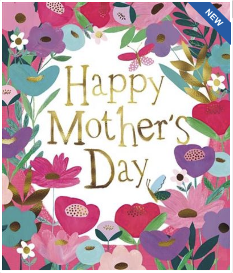 Nicely Said Card - Papercut Flowers with Gold Text