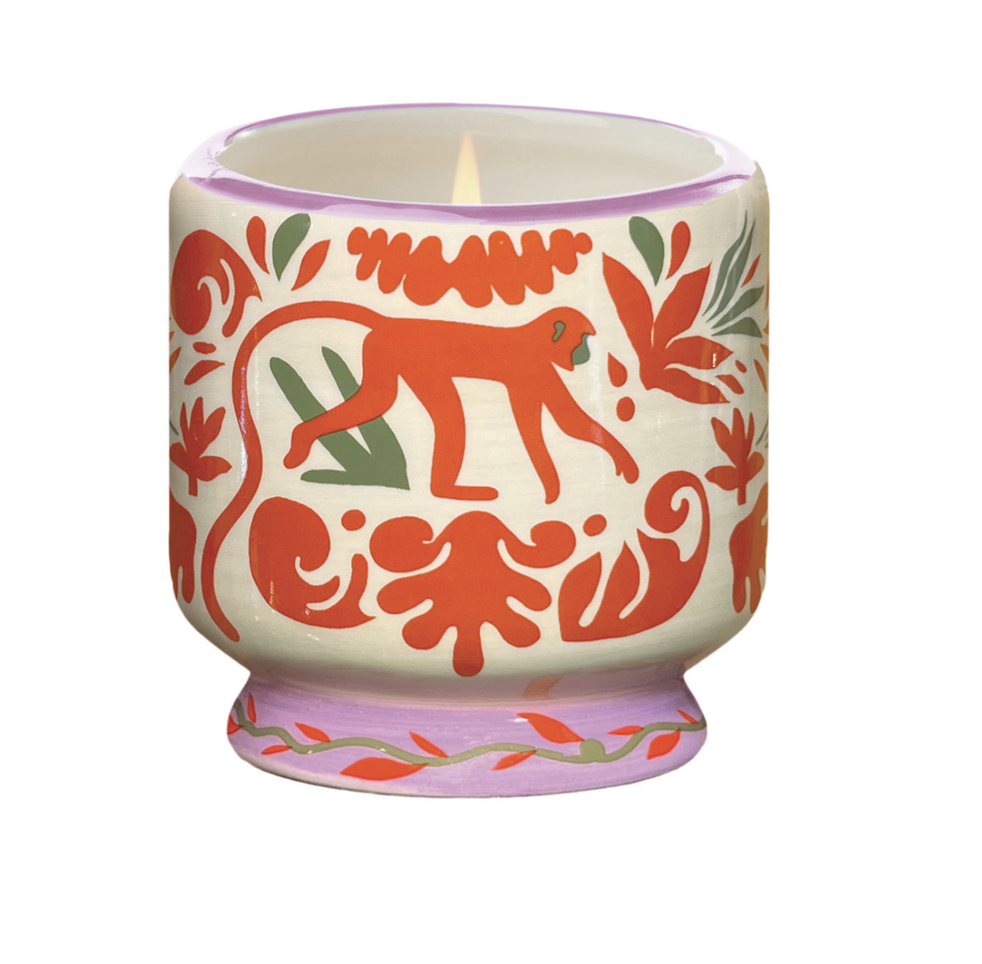 Paddywax 8oz Ceramic Candle Jungle - Coconut & Amber