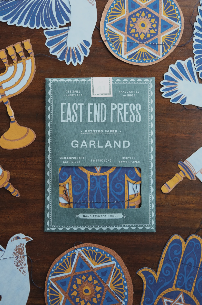 East End Decorative Garland 3m Long -  Hanukkah