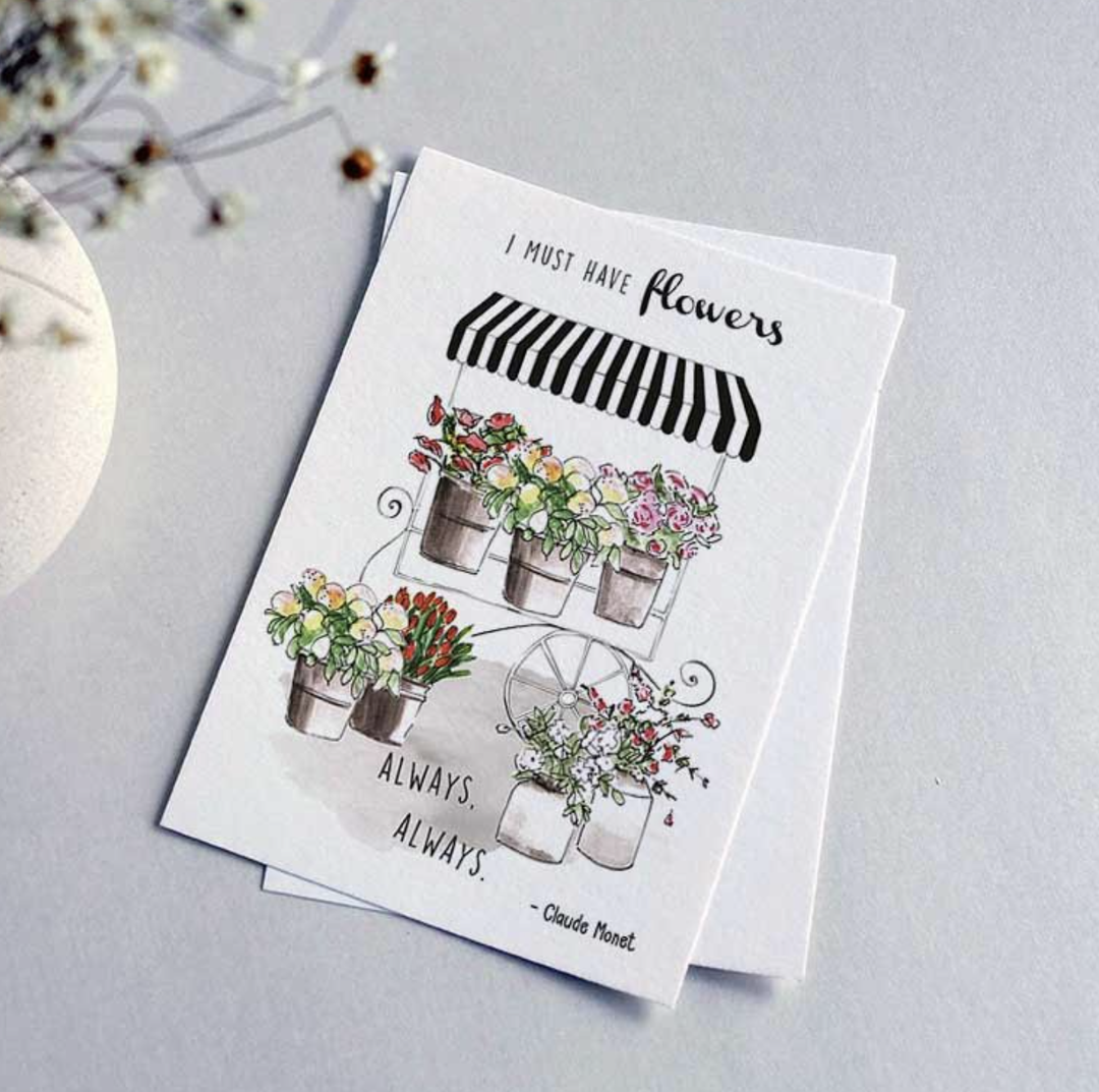Susan Kerian Card - Must Have Flowers