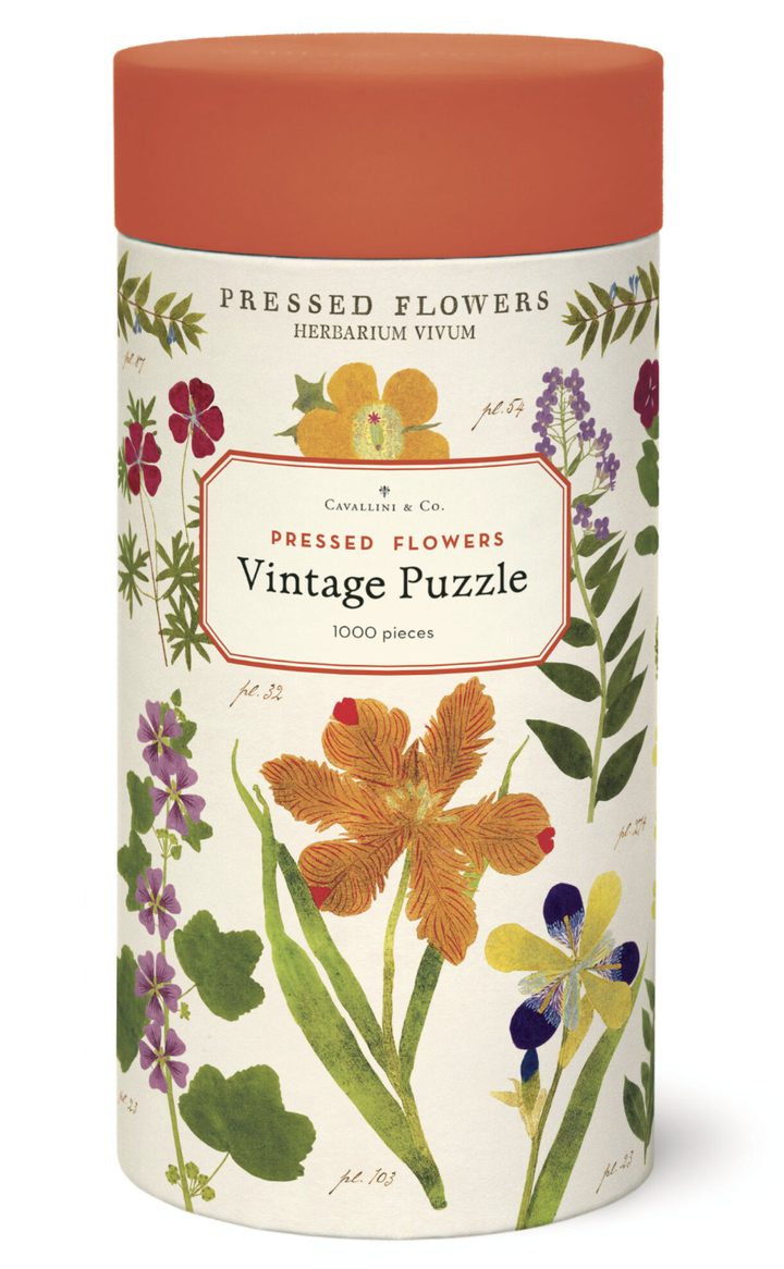 Cavallini & Co. 1000 Piece Puzzle - Pressed Flowers