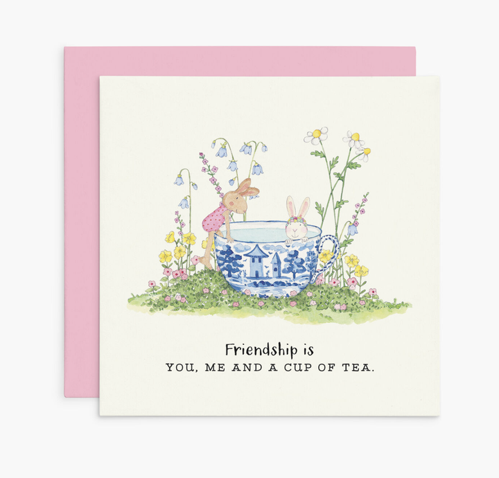 Twigseeds Card - Friendship is you, me and a cup of tea