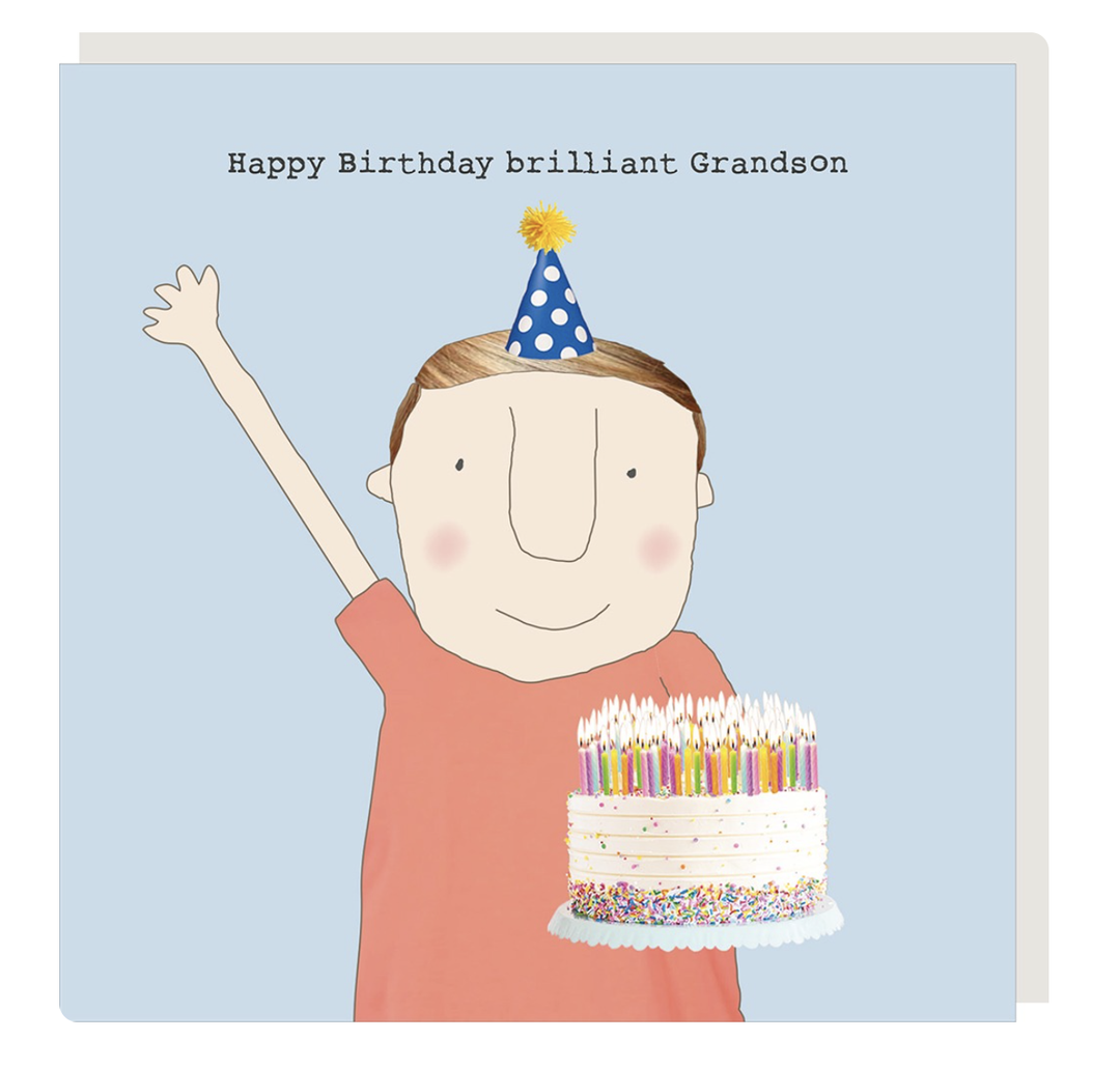 Rosie Made A Thing Card - Grandson Brilliant