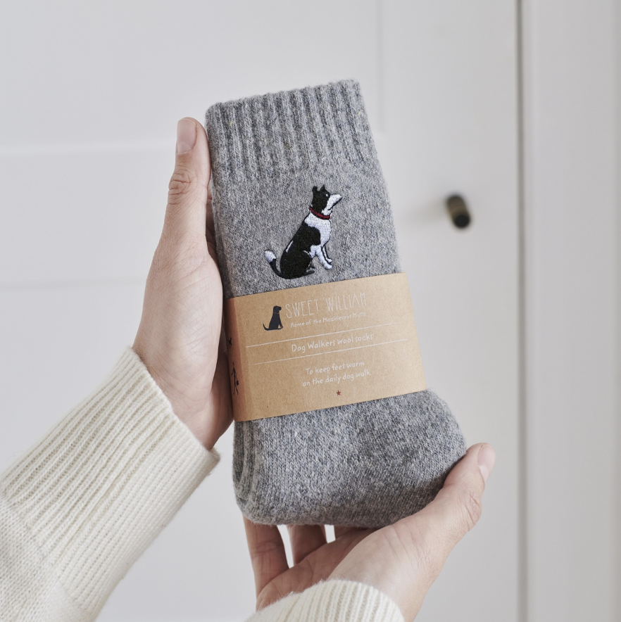 Sweet William Wool Socks - Border Collie