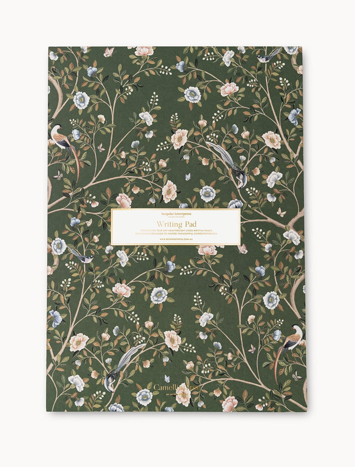 Bespoke Writing Pad - Camellia Tree