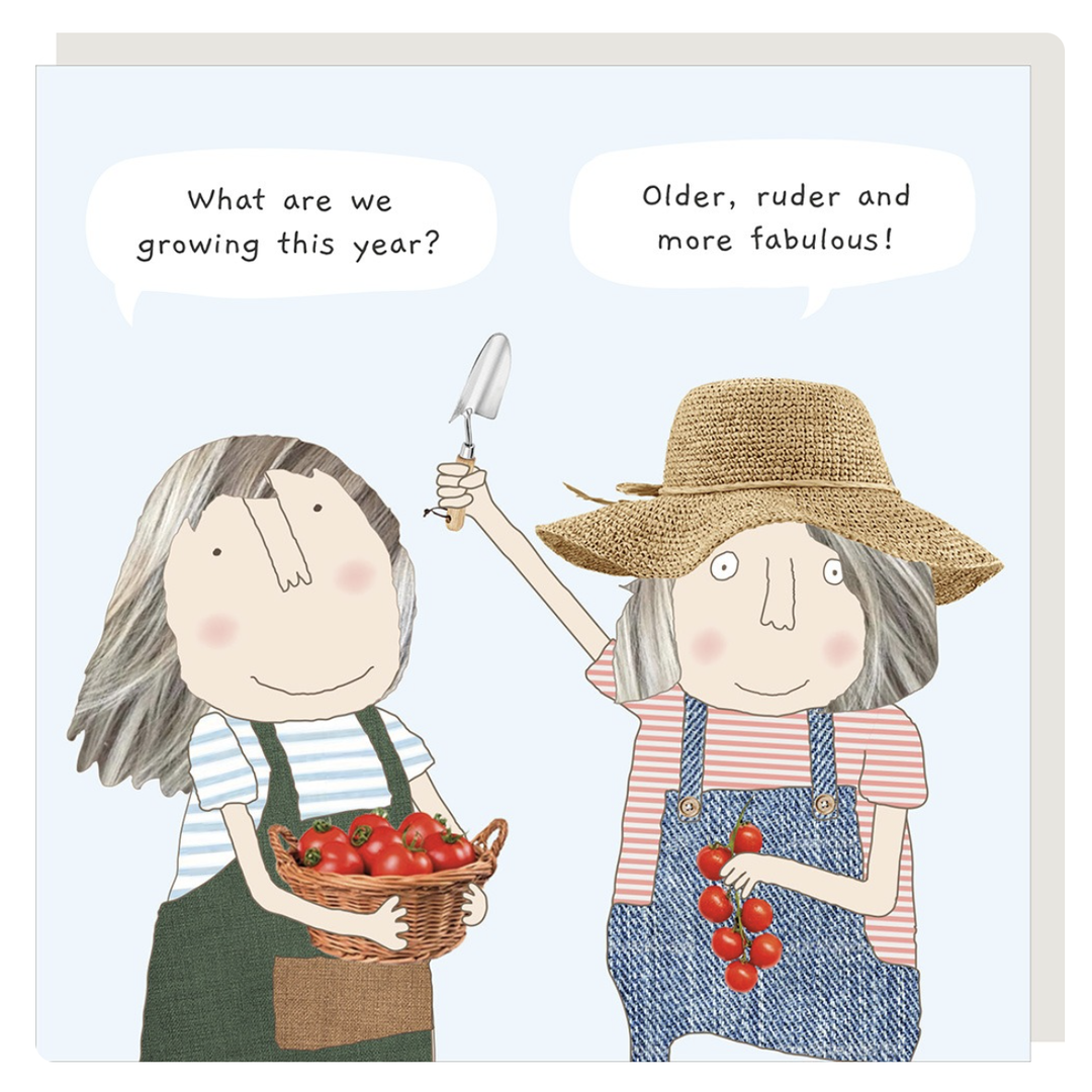 Rosie Made A Thing Card - Growing