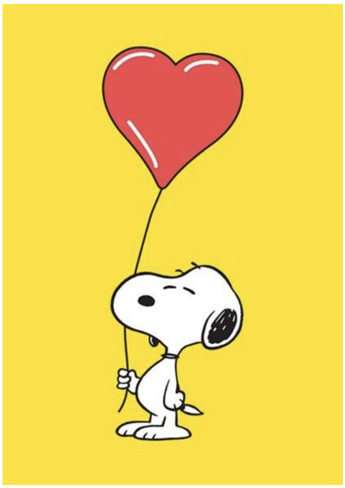 Hype Card - Peanuts - Holding Heart Balloon