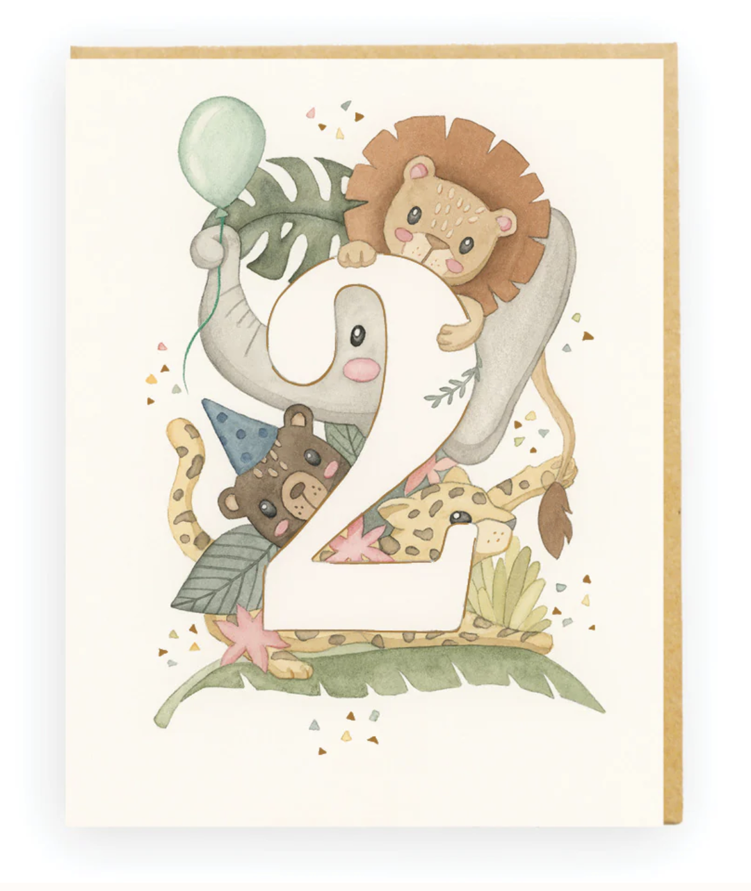 Squirrel Card - 2nd Birthday Lion