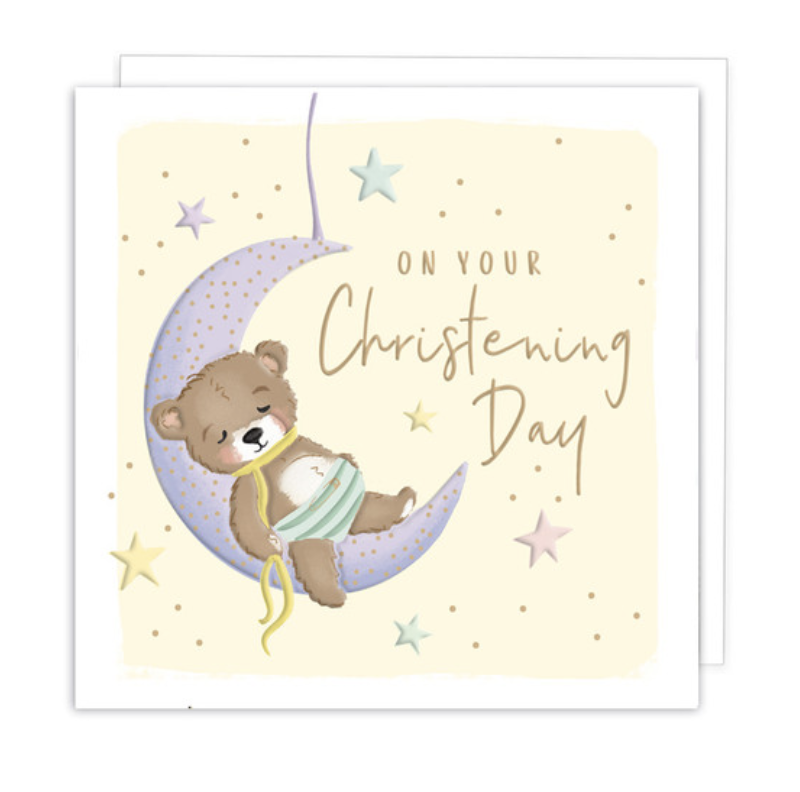 Kirra Mini Card - Sleeping Bear On Moon