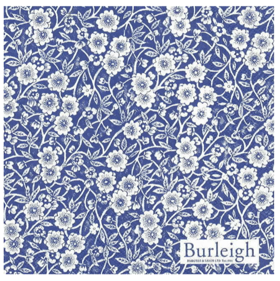 IHR Cocktail Napkins - Calico Blue