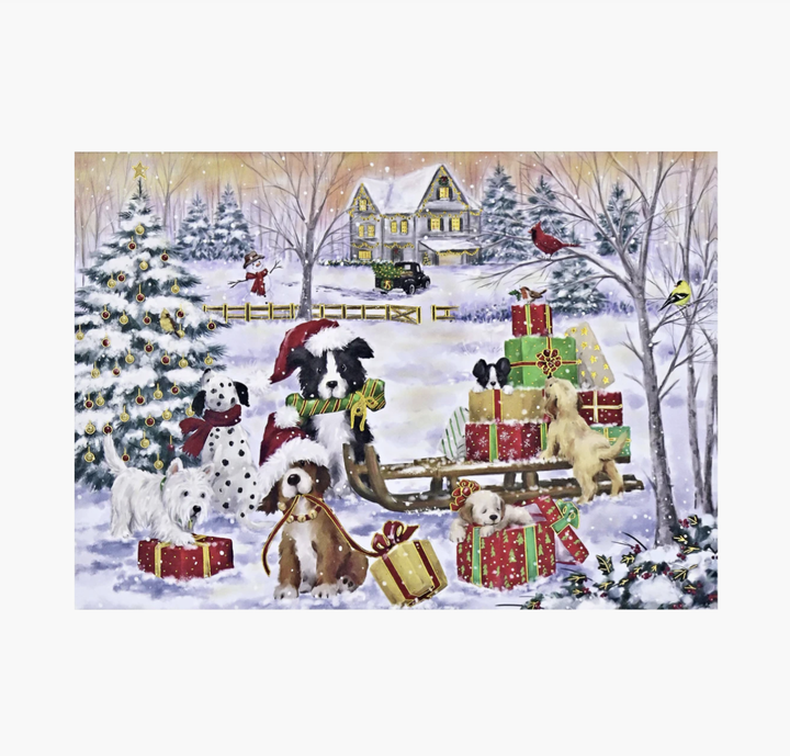 Deluxe Boxed Christmas Cards - Furry Festivities