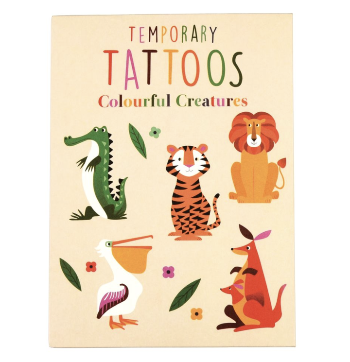 Temporary Tattoos - Colourful Creatures